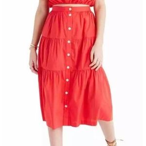 Madewell Bistro midi skirt